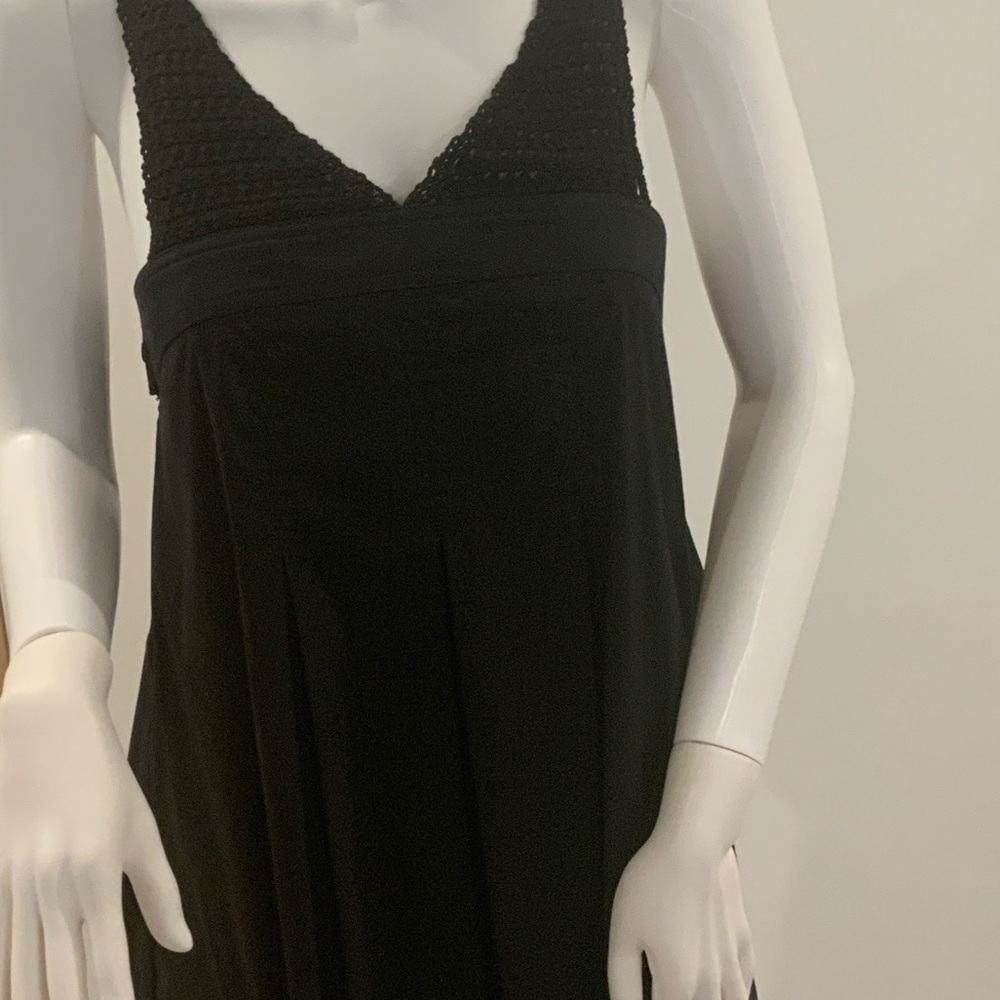 BCBGMaxAzria Black Dress with Textured Detail